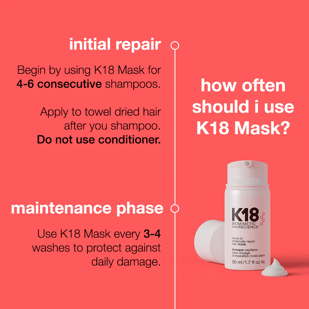 K18 leave-in molecular repair hair mask